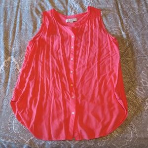 LOFT sleeveless blouse, Sz M